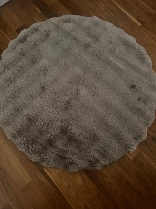 Alfombra redonda 100cm beige