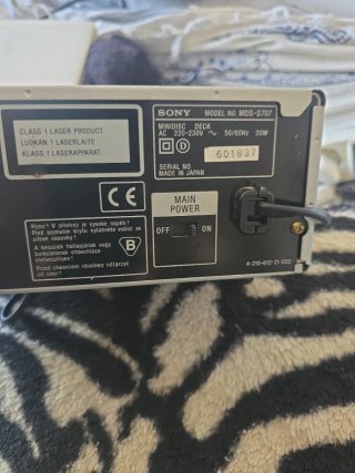 Sony MDS-S707 MiniDisc Deck
