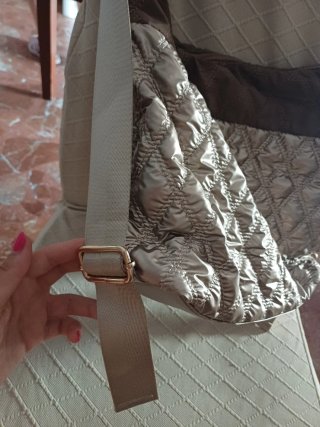 Bolso Mariamare Marrón y Dorado