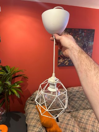 3 Lámparas Geométricas Blancas