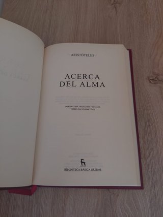 Acerca del alma de Aristóteles