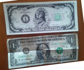 Billete 1 Millón Dólares Imitación