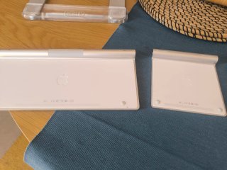 Soporte portátil, teclado y ratón Apple