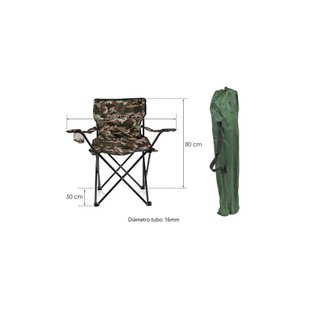 Silla Camping Plegable Wonduu Portavasos