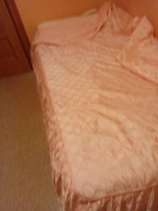 REGALO-Colcha antigua rosa cama 105x190