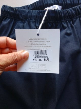 Pinocchietto blu notte Federica 100% Cotone Tg xl