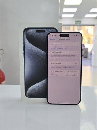 iPhone 15 Pro Max 256GB Azul Como Nuevo Con Caja.