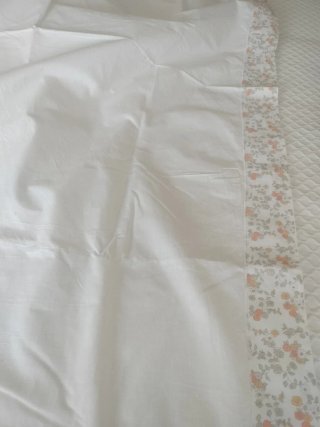 Juego sábanas algodón antiguo sin usar