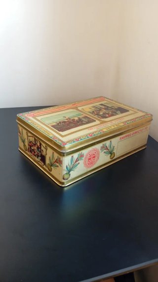 Lata antigua azafrán 1kg vintage coleccion