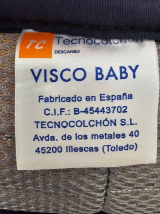 Colchón para cuna de bebé de 60x120cm NUEVO!