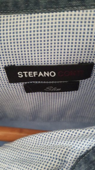 Camisa Stefano azul con coderas