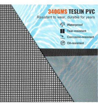 Valla piscina negra metal