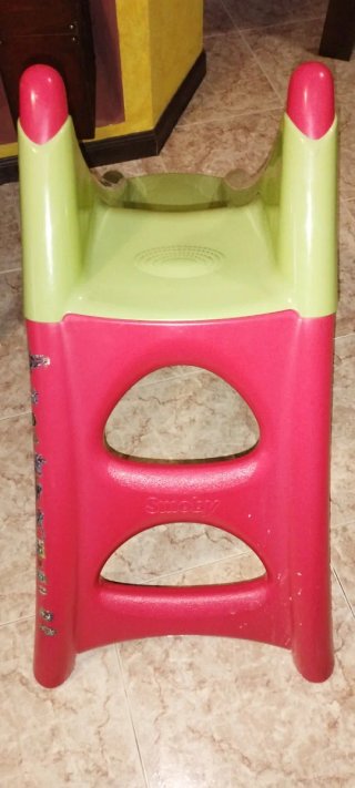 Tobogán infantil smoby verde y rojo