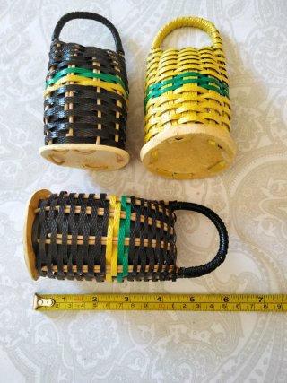 3 Caxixi Maracas Percusión Afro Brasil