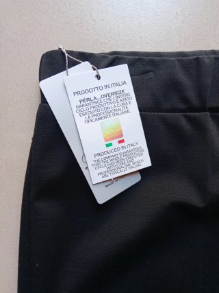 Pantaloni neri Perla Made in Italy – tg 48