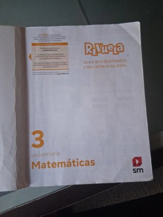 Libro matemáticas de marca revuela de 3 ESO