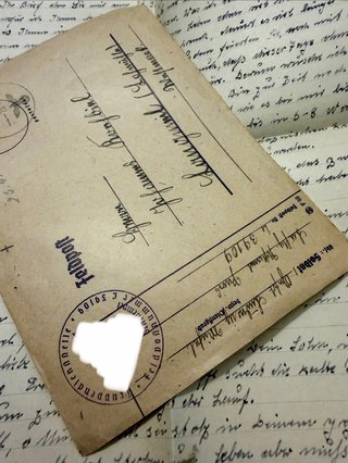 Lettere Tedesche WWII con scrigno
