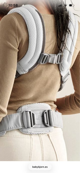 Portabebés BabyBjorn Harmony Gris