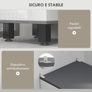 Columna de Baño Moderna Con Cajón, 2 Armarios, Mueble de Baño Ahorrador de Espacio Alto Con 2 Puertas y Estantes Regulables, Mueble de Baño de Madera, 34X32X190 Cm, Blanco Brillante