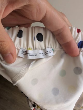 Top Zara Hombros Descubiertos mangas abullonadas