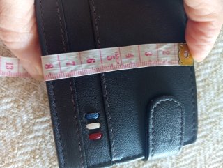 Cartera de piel legítima para hombre