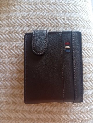 Cartera de piel legítima para hombre
