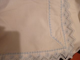Sábanas de algodón con bordado floral