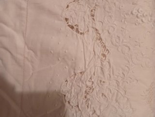 Sábanas de algodón con bordado floral