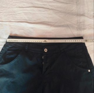 Bermuda donna cotone blu