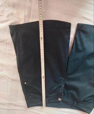 Bermuda donna cotone blu