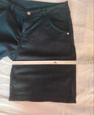 Bermuda donna cotone blu