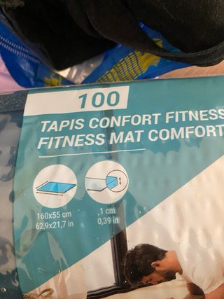 Esterilla Yoga Pilates Azul
