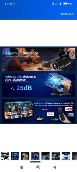 Proyector Portátil 4K Nuevo a estrenar