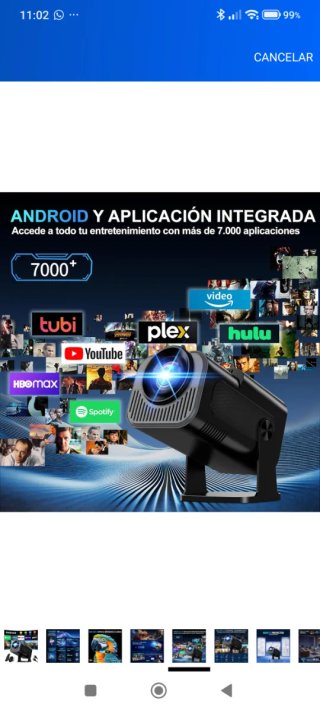 Proyector Portátil 4K Nuevo a estrenar