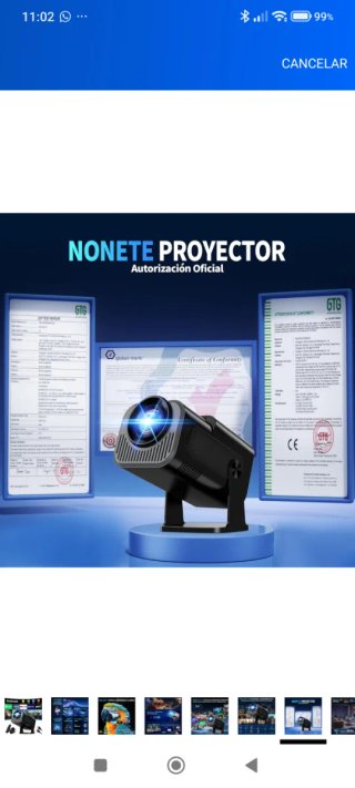 Proyector Portátil 4K Nuevo a estrenar