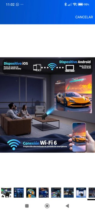 Proyector Portátil 4K Nuevo a estrenar