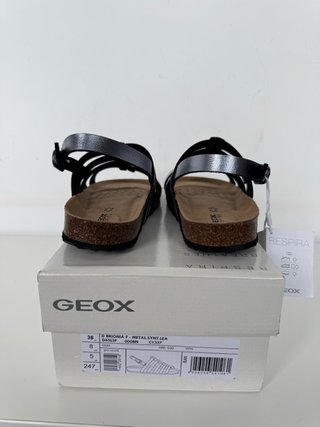 Sandalias Geox Plata Talla 38 nuevas