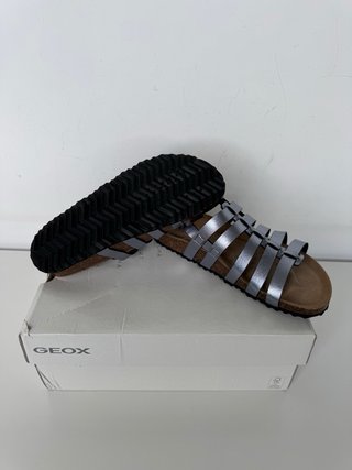 Sandalias Geox Plata Talla 38 nuevas