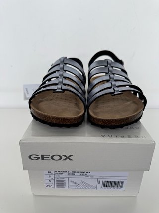 Sandalias Geox Plata Talla 38 nuevas