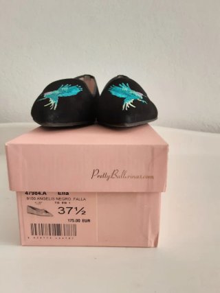 Pretty Ballerinas Talla 37.5 Negro Pajarito