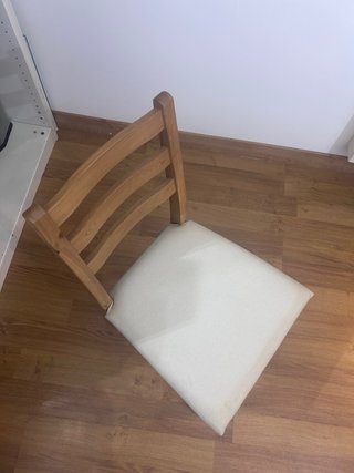 4 Sillas TONSTAD efecto roble/beige claro