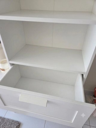 Estantería Brimmes IKEA Blanca con Cajones
