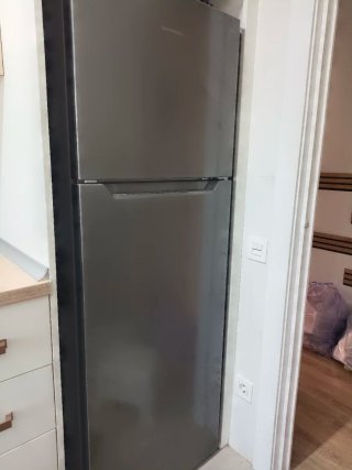 Nevera combi gris