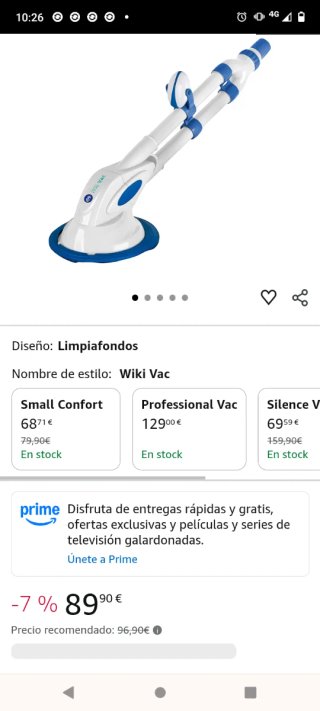 Limpiafondos Wiki Vac Azul y Blanco