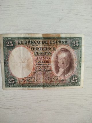 Billete 25 Pesetas Banco de España 1931