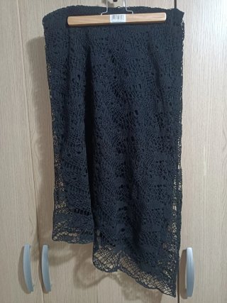 Falda asimétrica con forro Talla M/L
