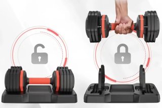 Mancuerna Ajustable 25 kilos premium nueva!
