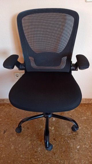 Silla de escritorio ergonómica negra
