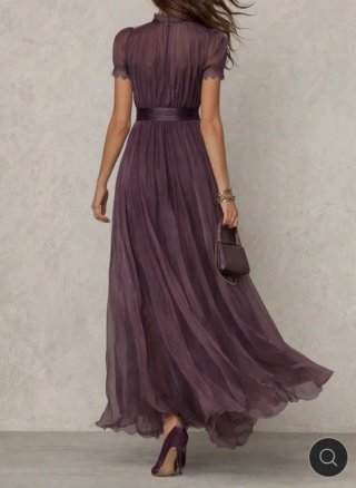Vestido largo morado