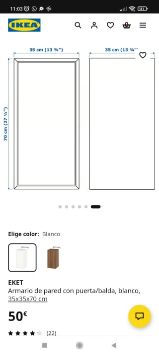 Mueble EKET IKEA Blanco